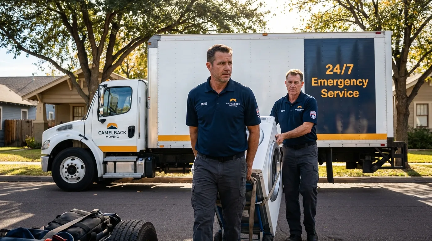 CamelBack Moving crew loading furniture in American Canyon, CA